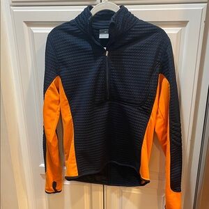 Nike Sphere Thermal Blue and Orange Quarter-Zip Pullover